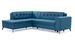 Canapé d'angle convertible tissu Larry - Photo n°10