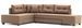 Canapé d'angle convertible tissu marron Divona 282 cm - Photo n°1