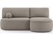 Canapé d’angle convertible VERNA en tissu – 220 cm - Photo n°1