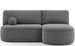 Canapé d’angle convertible VERNA en tissu – 220 cm - Photo n°1