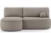Canapé d’angle convertible VERNA en tissu – 220 cm - Photo n°1