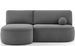 Canapé d’angle convertible VERNA en tissu – 220 cm - Photo n°1
