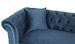 Canapé d'angle droit chesterfield velours bleu Rosee 281 cm - Photo n°5