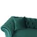 Canapé d'angle droit chesterfield velours vert Rosee - Photo n°4