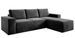 Canapé d'angle droit convertible moderne tissu anthracite Willace 302 cm - Photo n°1