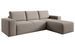 Canapé d'angle droit convertible moderne tissu beige Willace 302 cm - Photo n°1