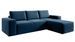 Canapé d'angle droit convertible moderne tissu bleu foncé Willace 302 cm - Photo n°1