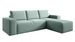 Canapé d'angle droit convertible moderne tissu vert d'eau Willace 302 cm - Photo n°1