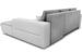 Canapé d'angle droit convertible simili blanc et microfibre gris Moovy 246 cm - Photo n°4