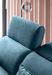 Canapé d'angle droit convertible tissu bleu canard Noblesse 255 cm - Photo n°23