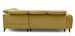 Canapé d'angle droit convertible tissu jaune Noblesse 255 cm - Photo n°7