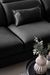 Canapé d'angle droit convertible tissu noir Noblesse 255 cm - Photo n°16