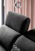 Canapé d'angle droit convertible tissu noir Noblesse 255 cm - Photo n°24