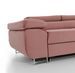 Canapé d'angle droit convertible tissu rose clair Marka 275 cm - Photo n°10