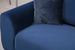 Canapé d'angle droit design velours bleu marine et pieds acier noir Liza - Photo n°11