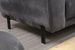 Canapé d'angle droit design velours gris foncé et pieds acier noir Liza - Photo n°9