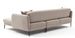 Canapé d'angle droit moderne tissu beige clair Valiko 265 cm - Photo n°3