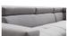 Canapé d'angle droit scandinave avec appuis têtes tissu gris clair Santra 262 cm - Photo n°9
