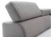 Canapé d'angle droit scandinave avec appuis têtes tissu gris clair Santra 262 cm - Photo n°6
