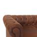Canapé d'angle droit simili cuir marron vintage Vatsi - Photo n°4