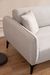 Canapé d'angle droit tissu beige clair Bellano 270 cm - Photo n°5