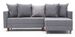 Canapé d'angle droit tissu gris clair Klina 215 cm - Photo n°1