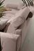 Canapé d'angle droit velours beige avec têtières relevables et pieds metal noir Briko 308 cm - Photo n°6