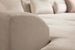 Canapé d'angle droit velours beige clair avec têtières relevables et pieds metal noir Briko 308 cm - Photo n°14