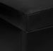 Canapé d'angle extensible et convertible simili cuir noir Karen - Photo n°2