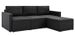 Canapé d'angle extensible et convertible tissu gris foncé Karen - Photo n°1
