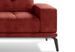 Canapé d'angle gauche 5 places tissu suédine rouge tomette Torpille 265 cm - Photo n°5