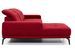 Canapé d'angle gauche 5 places velours rouge Torpille 265 cm - Photo n°3