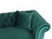 Canapé d'angle gauche chesterfield velours vert Rosee 281 cm - Photo n°4