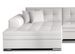 Canapé d'angle gauche convertible 5 places simili blanc Looka 295 cm - Photo n°3