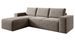 Canapé d'angle gauche convertible moderne tissu beige chiné Willace 302 cm - Photo n°1