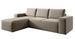 Canapé d'angle gauche convertible moderne tissu beige foncé Willace 302 cm - Photo n°1