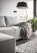 Canapé d'angle gauche convertible moderne tissu doux gris clair Willace 302 cm - Photo n°9