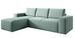 Canapé d'angle gauche convertible moderne tissu vert d'eau Willace 302 cm - Photo n°1