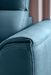 Canapé d'angle gauche convertible tissu bleu canard Noblesse 255 cm - Photo n°4
