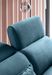 Canapé d'angle gauche convertible tissu bleu canard Noblesse 255 cm - Photo n°5