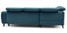 Canapé d'angle gauche convertible tissu bleu canard Noblesse 255 cm - Photo n°11
