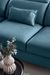 Canapé d'angle gauche convertible tissu bleu canard Noblesse 255 cm - Photo n°18