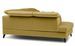 Canapé d'angle gauche convertible tissu jaune Noblesse 255 cm - Photo n°5