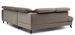 Canapé d'angle gauche convertible tissu marron clair Noblesse 255 cm - Photo n°8