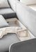 Canapé d'angle gauche convertible tissu rose clair Zurik 276 cm - Photo n°4