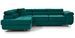 Canapé d'angle gauche convertible tissu vert clair Marka 275 cm - Photo n°8