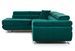 Canapé d'angle gauche convertible tissu vert clair Marka 275 cm - Photo n°11
