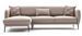 Canapé d'angle gauche moderne tissu beige clair Valiko 265 cm - Photo n°1