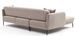 Canapé d'angle gauche moderne tissu beige clair Valiko 265 cm - Photo n°3