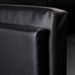 Canapé d'angle gauche simili cuir noir Fentie - Photo n°3